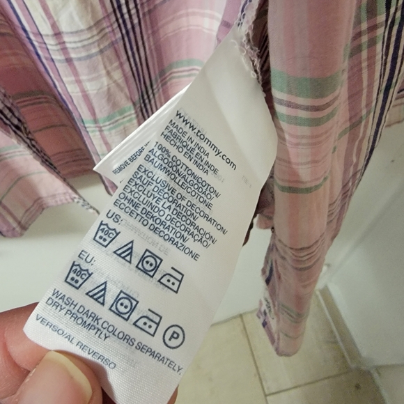 Tommy Hilfiger plaid button up shirt - Picture 4 of 7